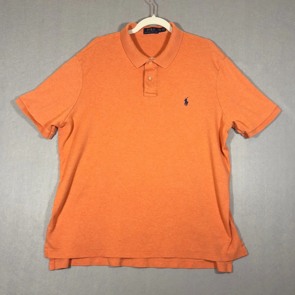 Ralph Lauren Orange‎ Short-Sleeve Polo with Navy Pony